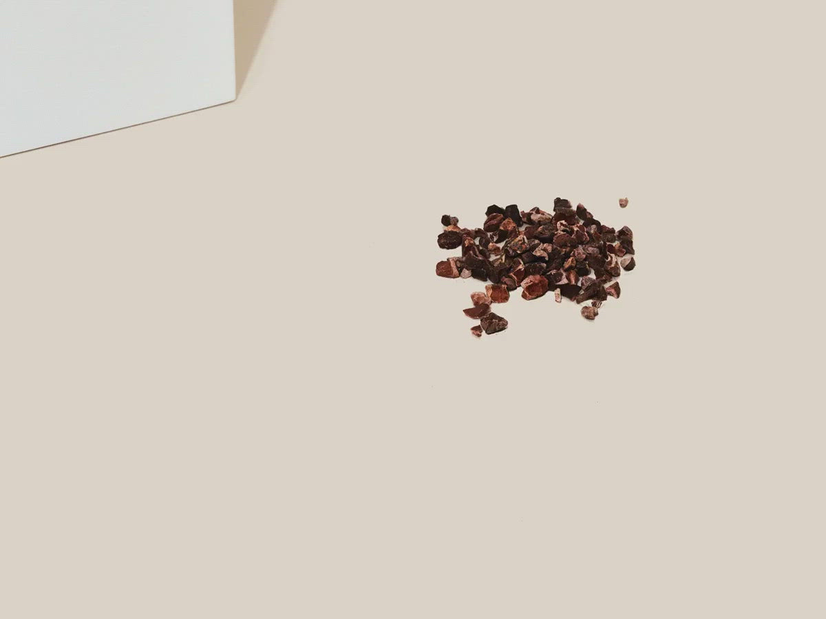 gif of cocoa nibs