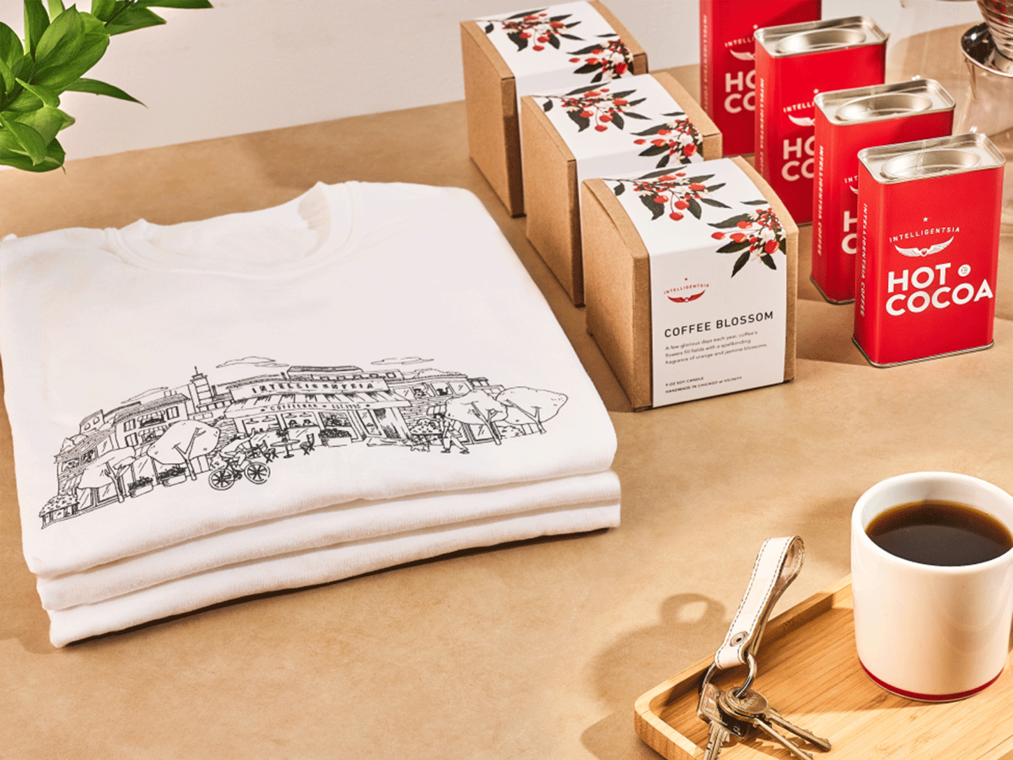 Neighborhood Long Sleeve in White | Intelligentsia Coffee